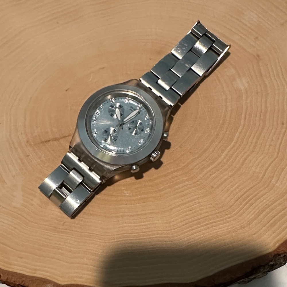 Swatch Silver Chronograph Watch - image 1